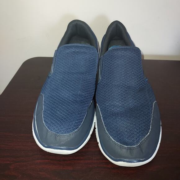 Skechers Mens Slip On Sneakers 12M Mesh Shoes Equalizer Persistent Comfort Navy - Picture 5 of 16